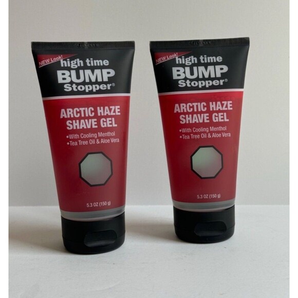 NEW LOT 2 High Time Bump Stopper Arctic Shave Gel 5.3 oz